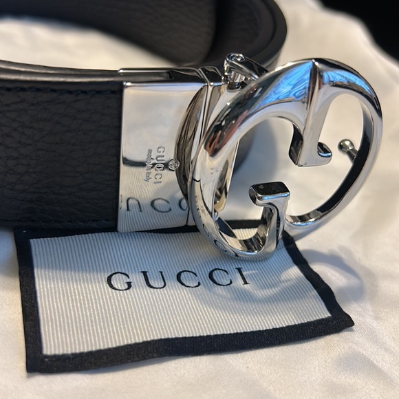 Gucci GG interlocking black calfskin belt - Picture 5 of 12